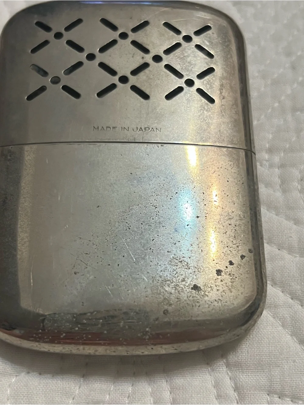 Vintage Silver Hand Warmer / Pocket Heater J. C. Higgins - Sears